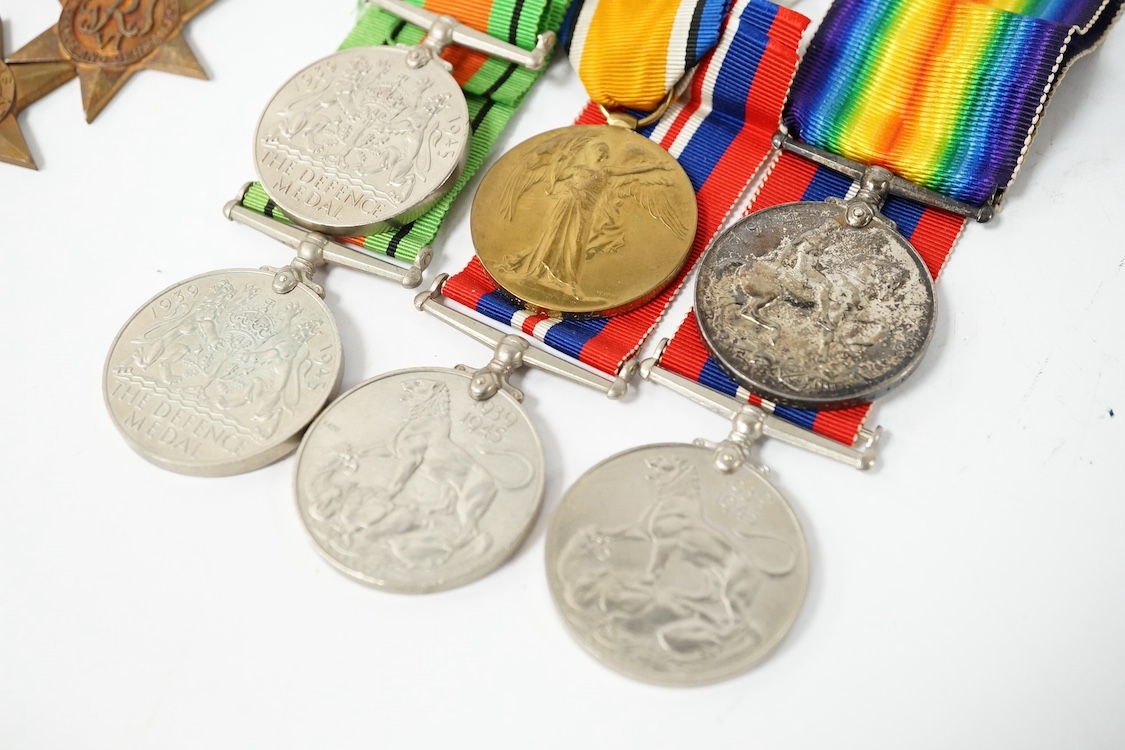 Eleven mainly WWII medals, including